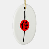 Décoration En Céramique SAMURAI - Épée & Kanji (Droite)