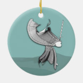 Décoration En Céramique Samurai numérique (Dos)