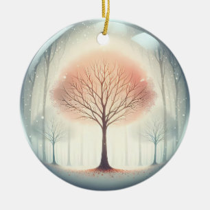 Décoration En Céramique Sanctuaire d'hiver Serene Beech