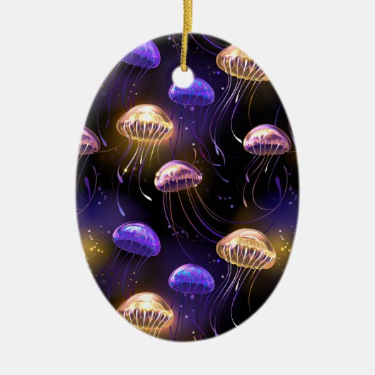 Décoration En Céramique Sans joint avec méduse éclatante (Devant)