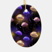 Décoration En Céramique Sans joint avec méduse éclatante (Dos)