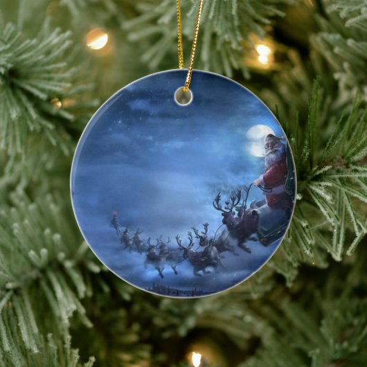 Décoration En Céramique Santa Claus (Arbre)