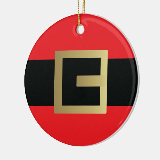 Décoration En Céramique Santa Claus Belt Christmas (Gauche)