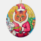 Décoration En Céramique Santa Claus Chat, Louis Wain (Gauche)