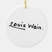 Décoration En Céramique Santa Claus Chat, Louis Wain (Dos)