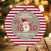 Décoration En Céramique Santa Claus Pepperment Noël personnalisé