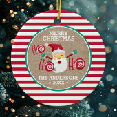 Décoration En Céramique Santa Claus Pepperment Noël personnalisé