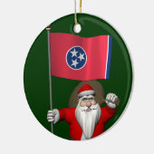 Décoration En Céramique Santa Claus with Ensign of Tennessee (Gauche)