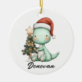 Décoration En Céramique Santa Saurus Celebrates Christmas (Devant)