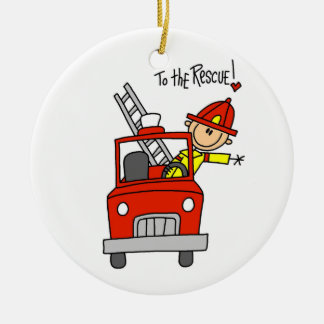 Décoration En Céramique Sapeur-pompier au T-shirts et aux cadeaux de