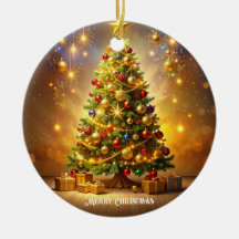 Sapin de Noël décoré