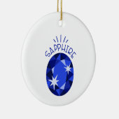 Décoration En Céramique Sapphire Birthstone (Droite)