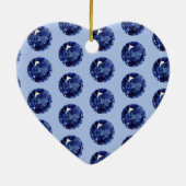 Décoration En Céramique Sapphire du 65e anniversaire modifiable (Dos)