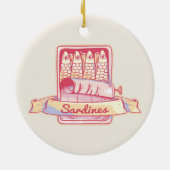 Décoration En Céramique Sardines dans une boîte (Dos)