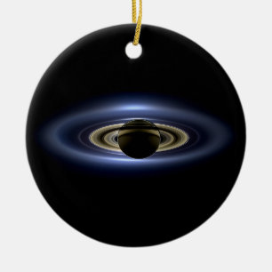 Décoration En Céramique Saturne Éclipse le soleil de Cassini Orbiter  