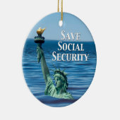 Décoration En Céramique Sauver la sécurité sociale (Droite)