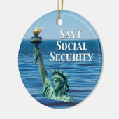 Décoration En Céramique Sauver la sécurité sociale (Gauche)