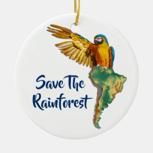 Décoration En Céramique Sauvez La Rainforest