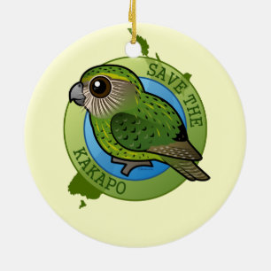 Décoration En Céramique Sauvez le Kakapo