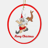 Décoration En Céramique Scaphandre Père Noël (Gauche)