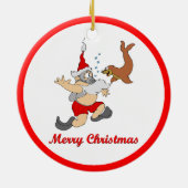 Décoration En Céramique Scaphandre Père Noël (Dos)