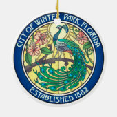 Décoration En Céramique Sceau de Winter Park, Floride (Dos)