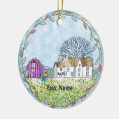 Décoration En Céramique Scène de grange (Gauche)