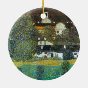 Décoration En Céramique Schloss Kammer sur l'Attersee II de Gustav Klimt