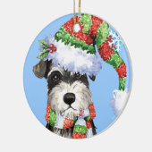 Décoration En Céramique Schnauzer miniature heureux de Howlidays (Gauche)