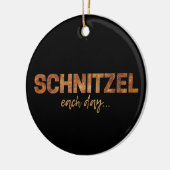 Décoration En Céramique Schnitzel Chaque Jour Drôle Cutlet Escalope Design (Gauche)