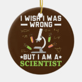 Décoration En Céramique Science Lover Biologie Professeur scientifique Chi (Devant)