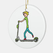 Décoration En Céramique Scooter électrique (Gauche)