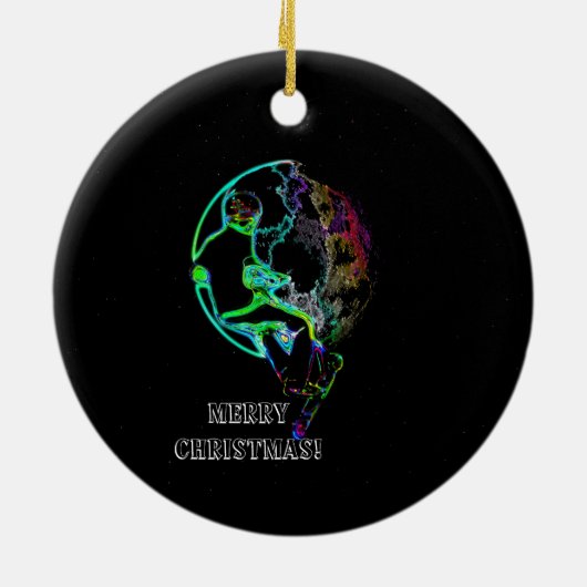 Décoration En Céramique Scooting spatial - Scooter volant Garçon (Dos)