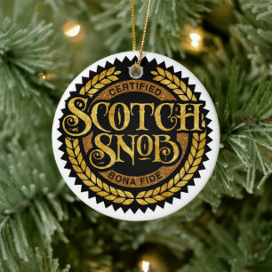 Décoration En Céramique Scotch Snob - drôle de buveur de whiskey