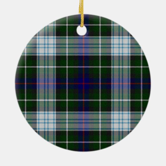 Décoration En Céramique Scottie Chien Tartan Noël (Dos)