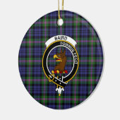 Décoration En Céramique Scottish Clan Baird Modern Tartan and Crest (Gauche)