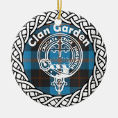 Décoration En Céramique Scottish Clan Garden Tartan and Crest (Devant)