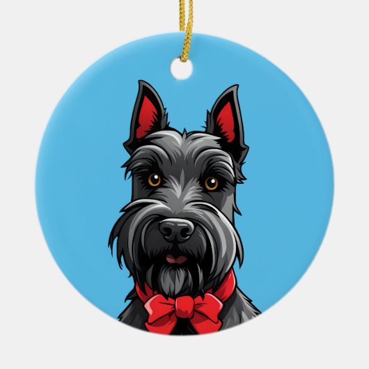 Décoration En Céramique Scottish Terrier (Devant)