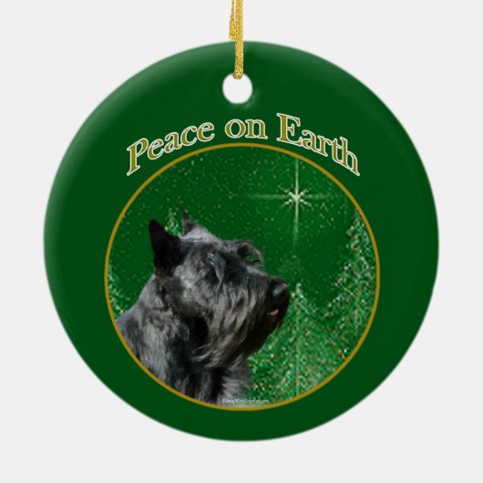 Décoration En Céramique Scottish Terrier Peace (Dos)