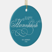 Décoration En Céramique Script Happy Hanoukka Holiday (Droite)