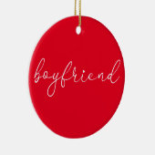 Décoration En Céramique Script Love Coeur Boyfriend Définition (Droite)