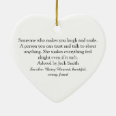 Décoration En Céramique Script Love Coeur Girlfriend Définition (Dos)