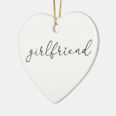 Décoration En Céramique Script Love Coeur Girlfriend Définition (Gauche)