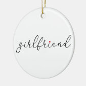 Décoration En Céramique Script Love Coeur Girlfriend Définition (Gauche)