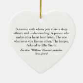 Décoration En Céramique Script Love Coeur Soulmate Définition (Dos)