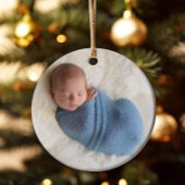 Décoration En Céramique Script moderne Religieux Garçon Baptême Photo