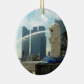 Décoration En Céramique Sculpture de Merlion Singapour (Droite)