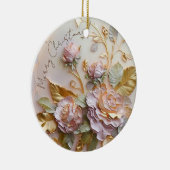 Décoration En Céramique Sculpture Roses Roses Roses Rose (Droite)