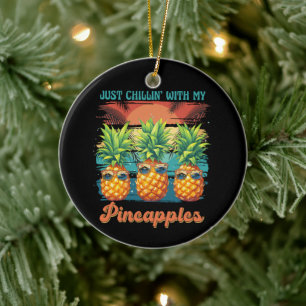 Décoration En Céramique Se détendre avec mes lunettes de soleil tropicales
