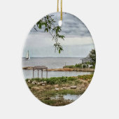 Décoration En Céramique Sea View Beach Madison, Connecticut Orament (Droite)